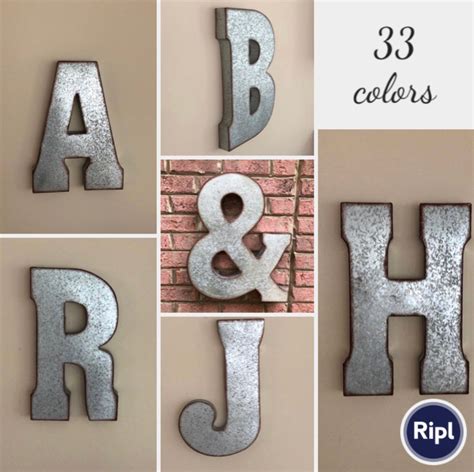 outdoor metal letters for wall